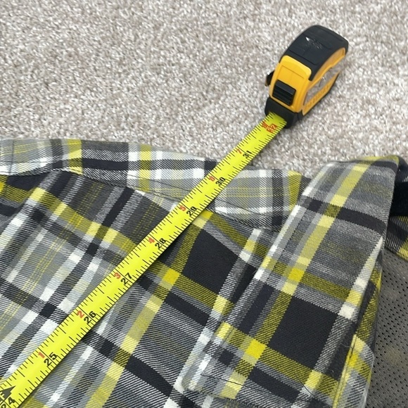 Eddie Bauer Yellow Long Sleeve Plaid Flannel - Picture 9 of 9